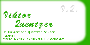 viktor quentzer business card